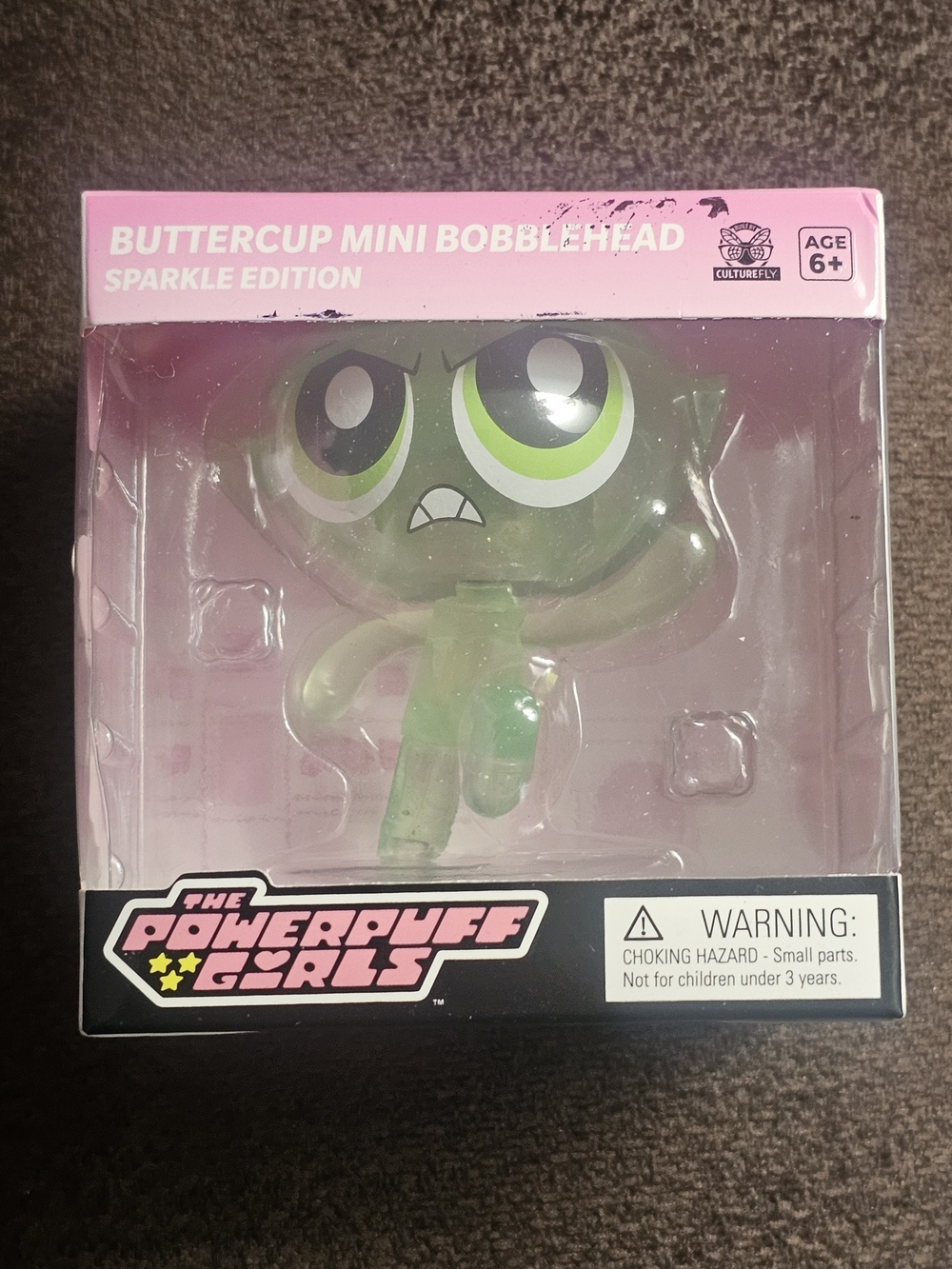 CultureFly Powerpuff Girls Buttercup Sparkle Edition 2.5" Fig. NEW